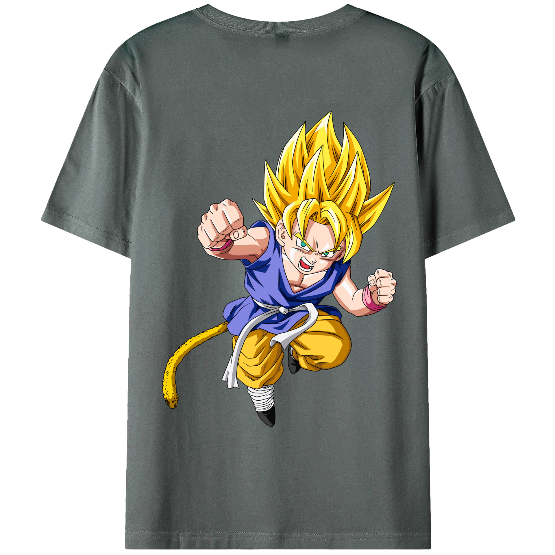 （画像用） ドラゴンボール ベジット DRAGON BALL Vegetto 綿100％ メンズ半袖Tシャツ（バックプリント） 通気性